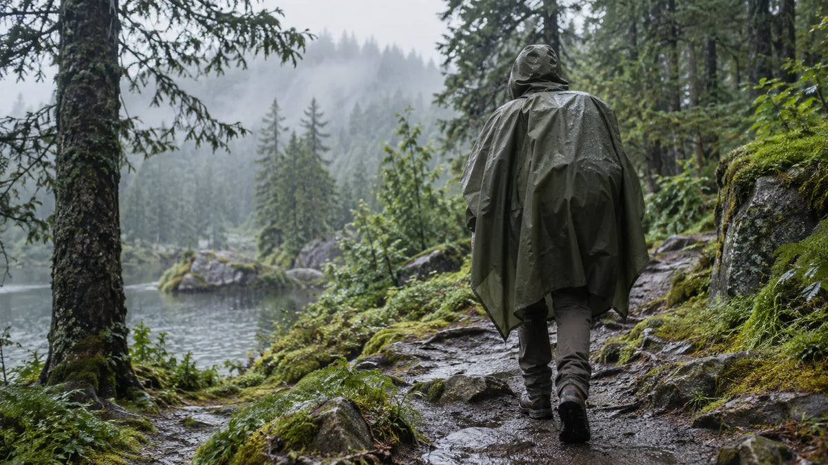 Quel poncho militaire choisir pour la pluie la randonnée ou la survie ?