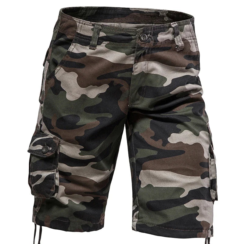 Short Treillis Militaire Homme - Vert capo / 38