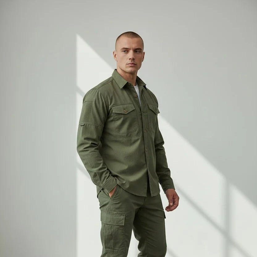 chemise militaire homme 