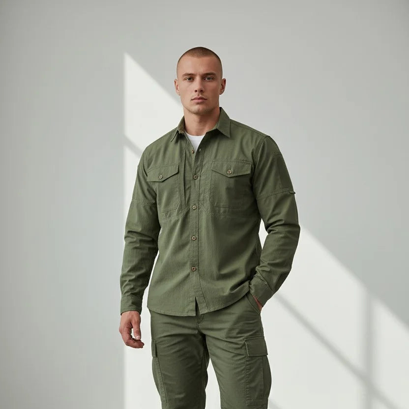 chemise militaire homme 