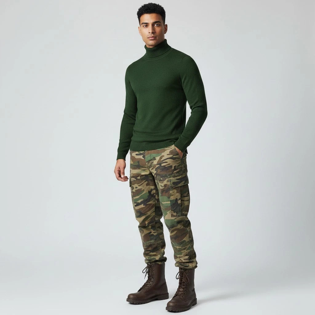 pull col roule militaire