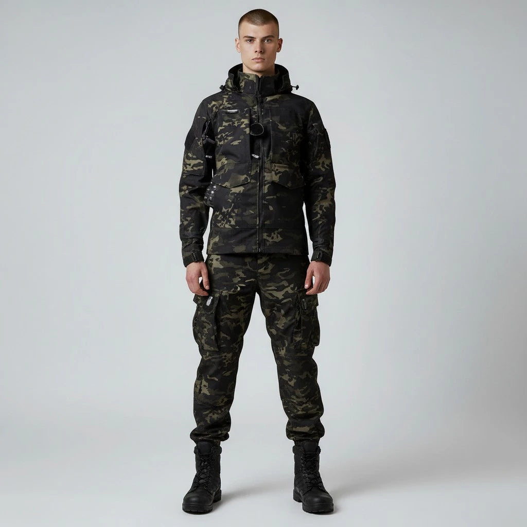 Treillis Militaire Noir