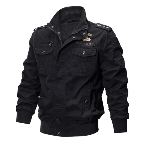 Blouson Militaire Homme - Noir / M