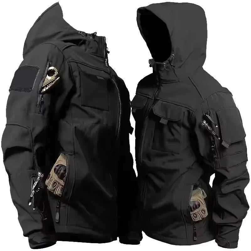 Blouson Tactique Homme - Noir / L