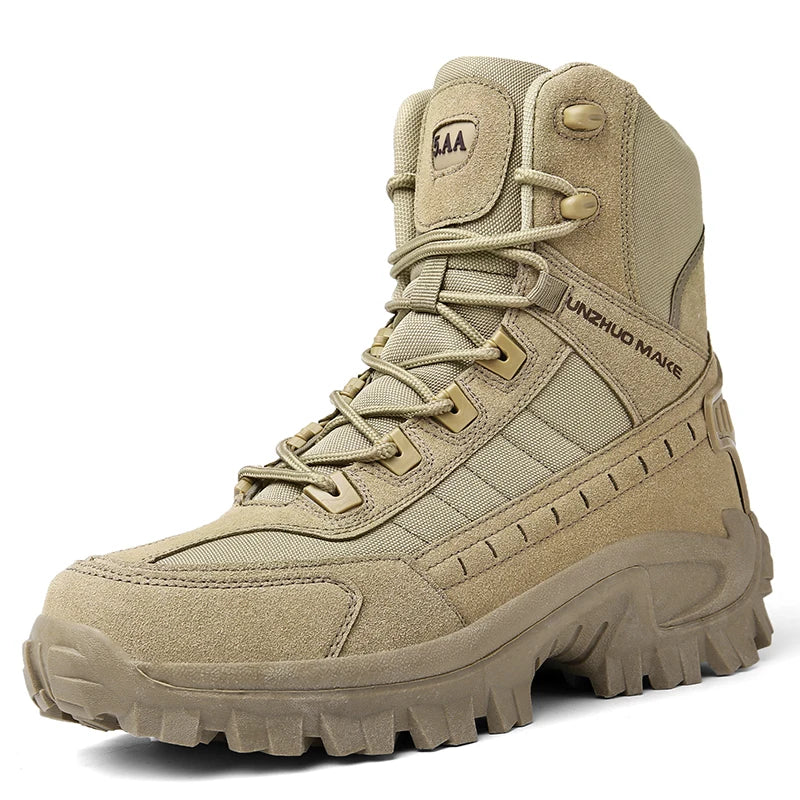 Botte De Combat Militaire - Beige / 39