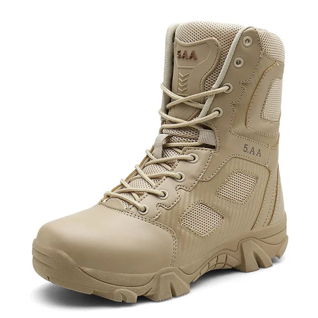 Botte Militaire Haute - Beige / 39
