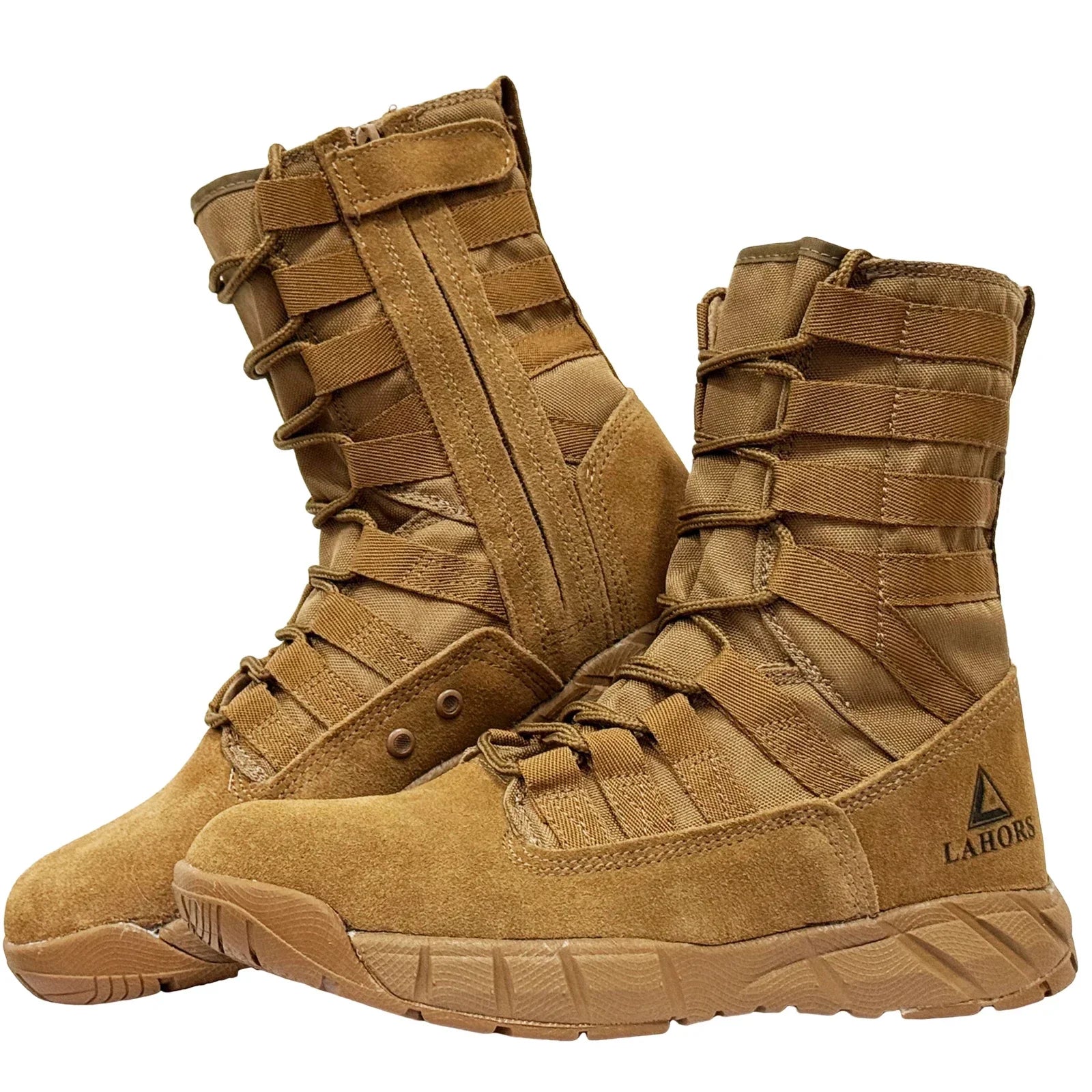 Bottes Cuir Homme Style Militaire - Marron / 39