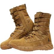 Bottes Cuir Homme Style Militaire - Marron / 39