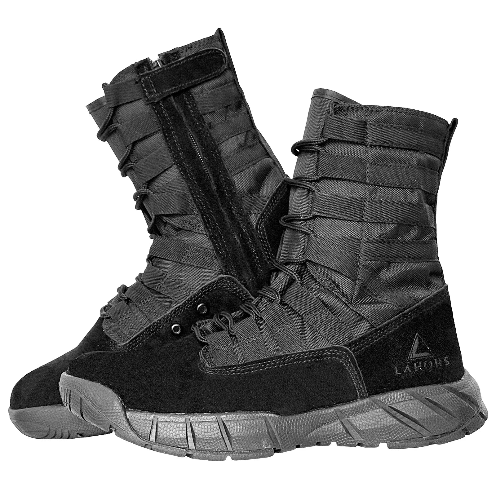 Bottes Cuir Homme Style Militaire - Noir / 39
