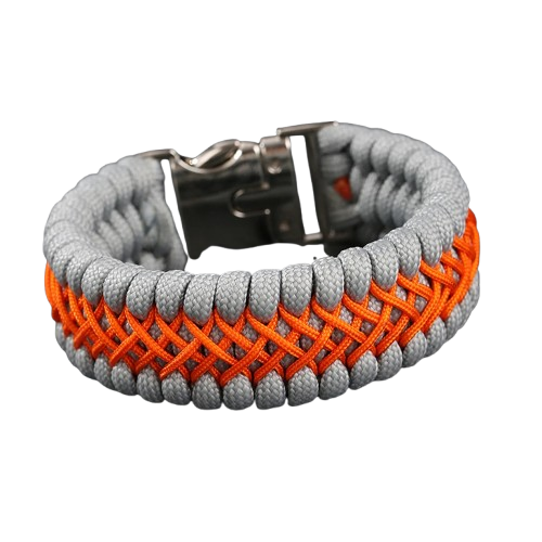 Bracelet de Survie Militaire - Gris / 21cm