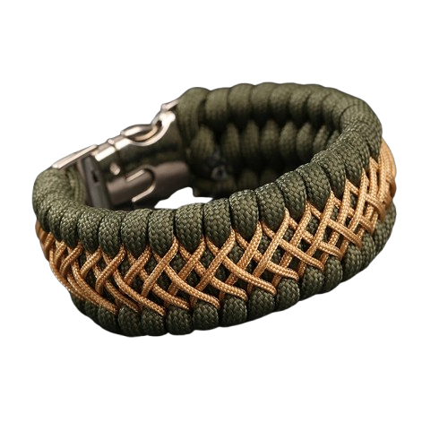 Bracelet de Survie Militaire - Vert / 21cm