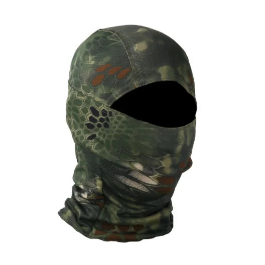 Cagoule Camouflage Militaire - Serpent vert