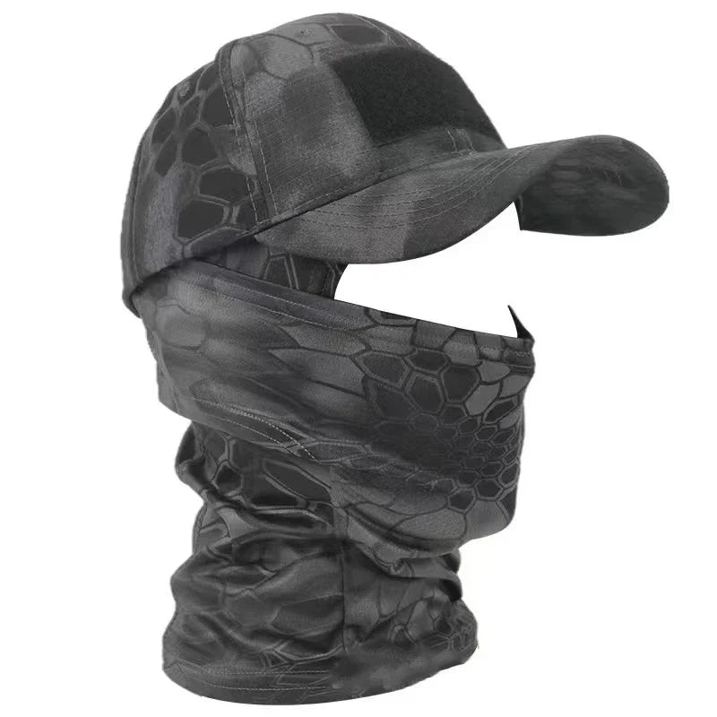 Cagoule Militaire 1 Trou - Noir serpent