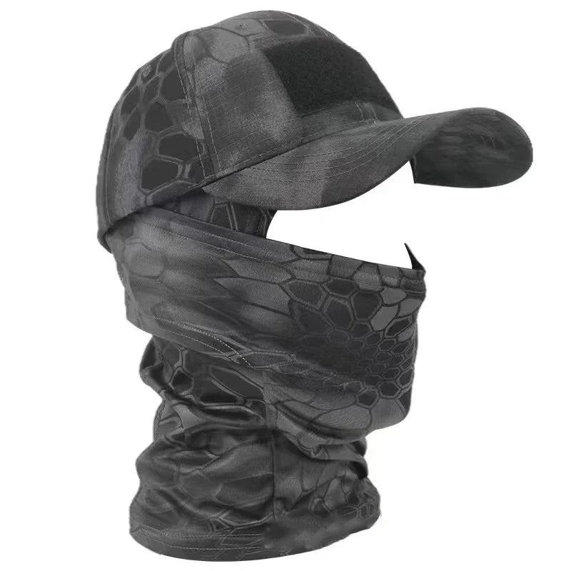 Cagoule Militaire 1 Trou - Serpent noir