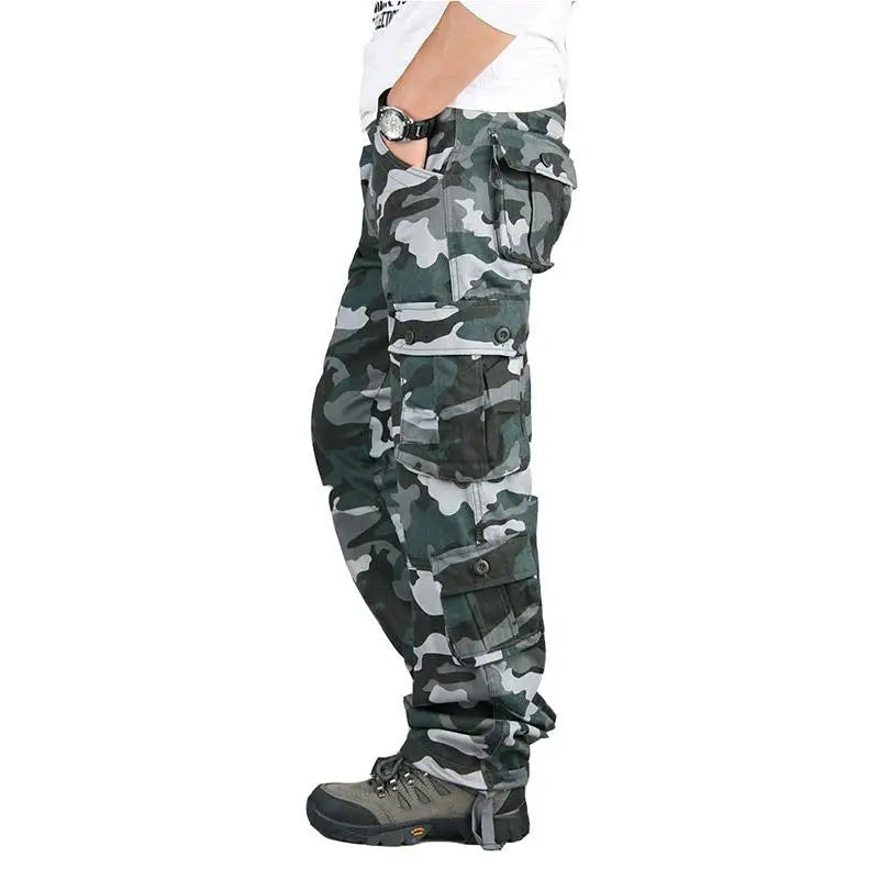 Cargo Militaire Bleu - Camouflage bleu / 36