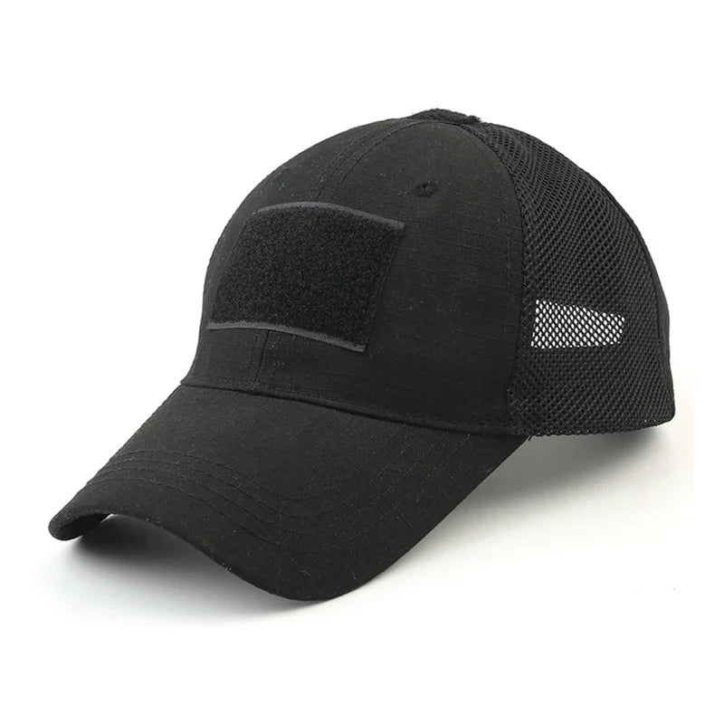 Casquette Militaire Homme Été - Noir