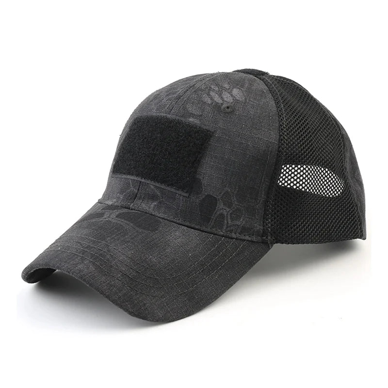 Casquette Militaire Homme Été - Noir serpent