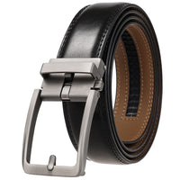 Ceinture Militaire en Cuir - Noir / 120cm