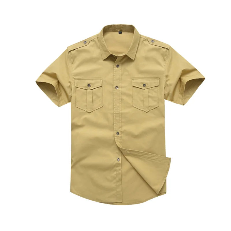 Chemise Kaki Militaire Homme - kaki / M