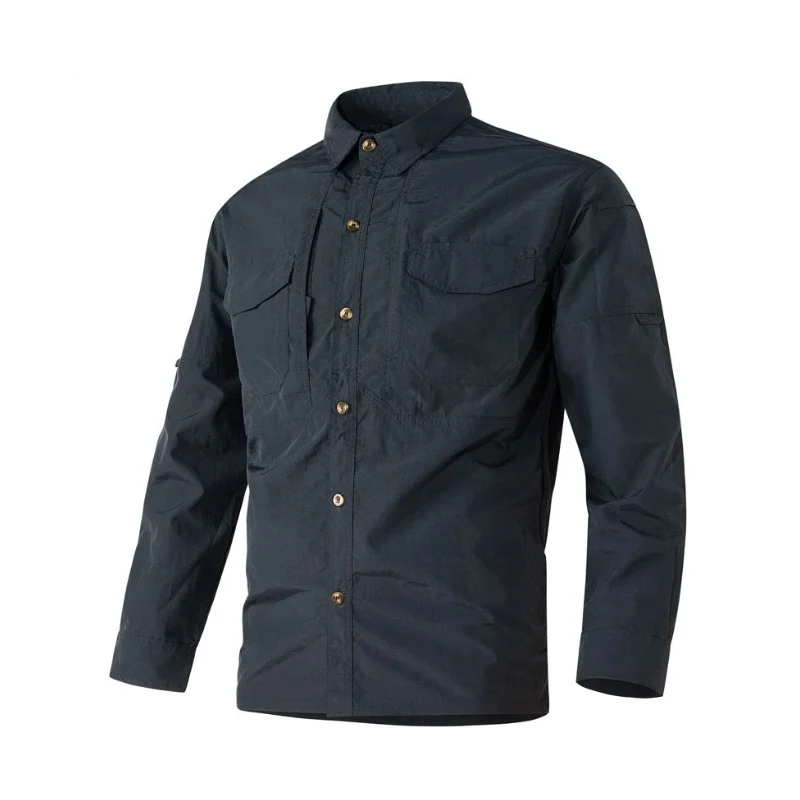 Chemise Militaire Homme - Bleu marine / M