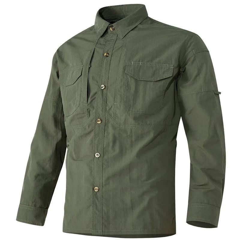Chemise Militaire Homme - Vert / M