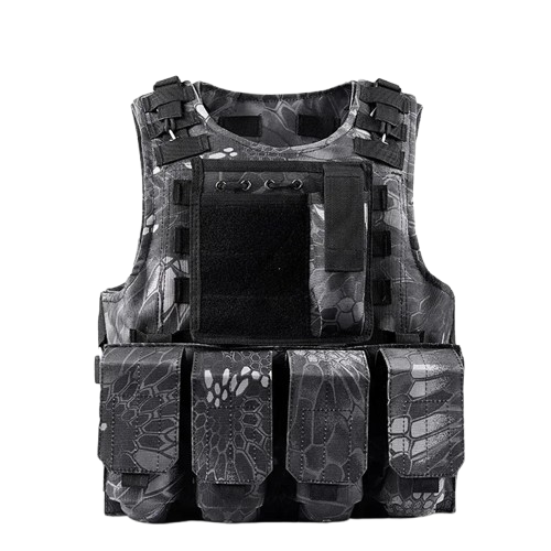 Déguisement de Gilet par Balle Militaire pour Enfants - Noir serpent / Taille unique