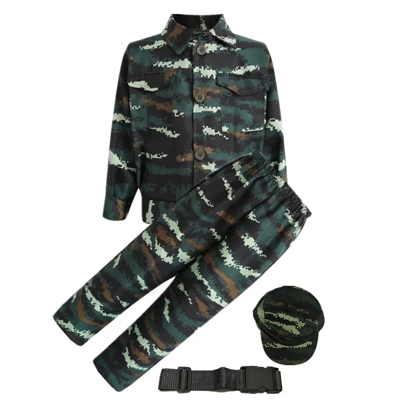 Déguisement de Militaire pour Enfant - Noir capo / 3 ans