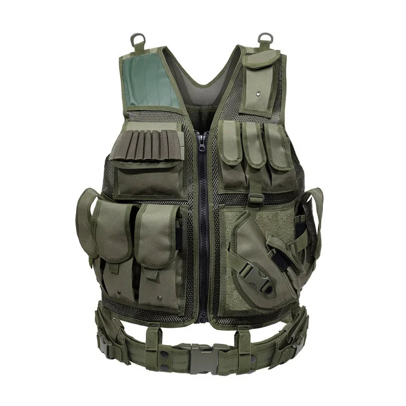 Gilet Tactique Homme - Vert