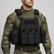 Gilet Tactique Militaire Plate Carrier MOLLE