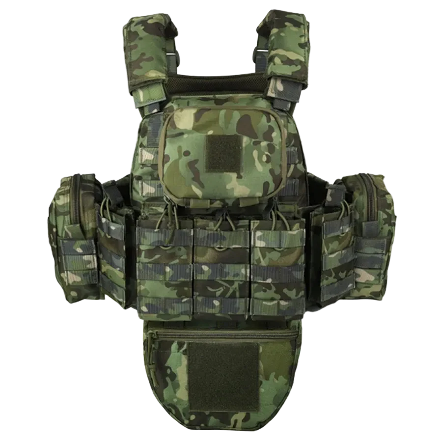 Gilet Tactique Multicam - Vert camouflage