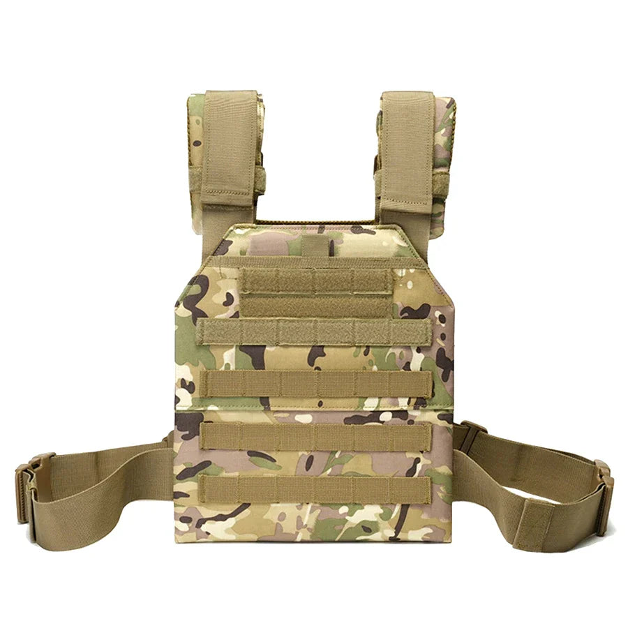 Gilet Tactique Porte Plaque Militaire - Camouflage