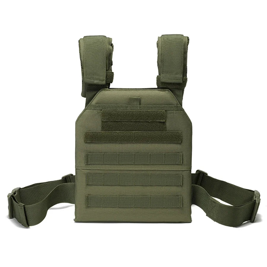 Gilet Tactique Porte Plaque Militaire - Vert