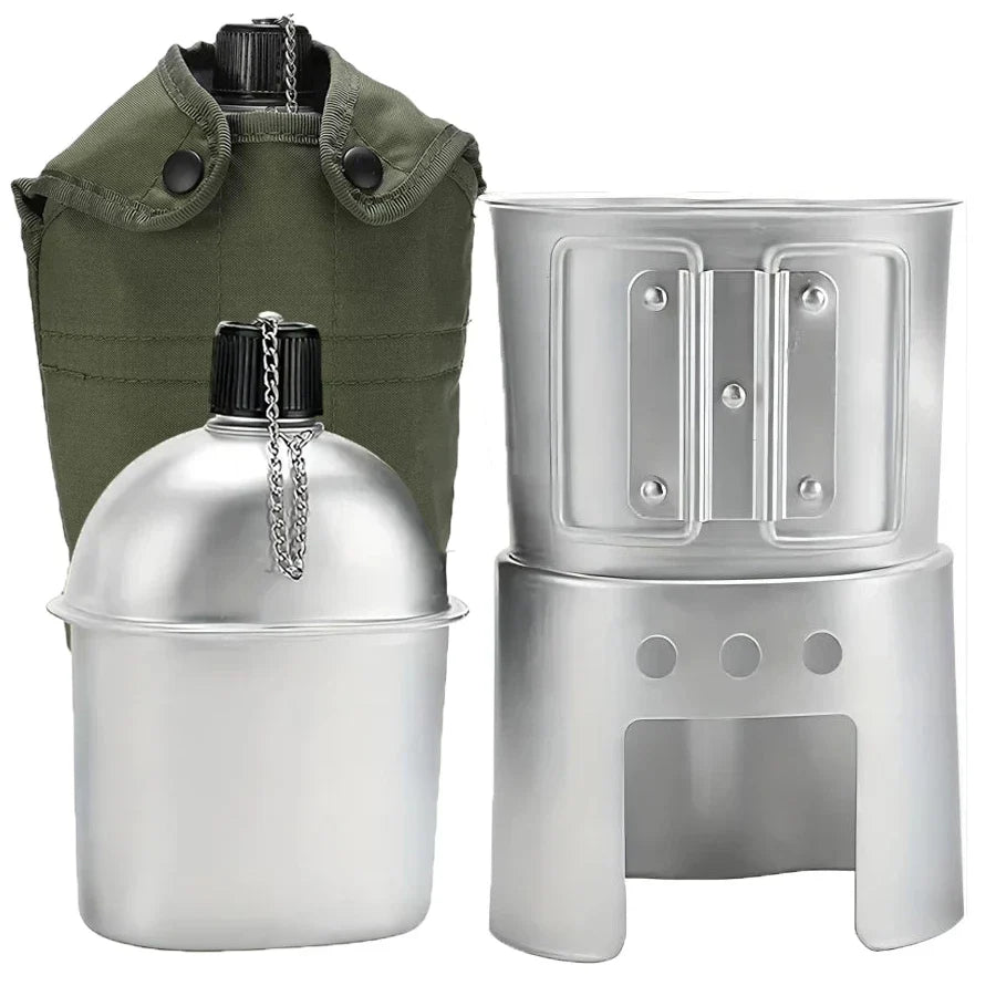 Gourde Aluminium Militaire - 1 Set(4PCS)