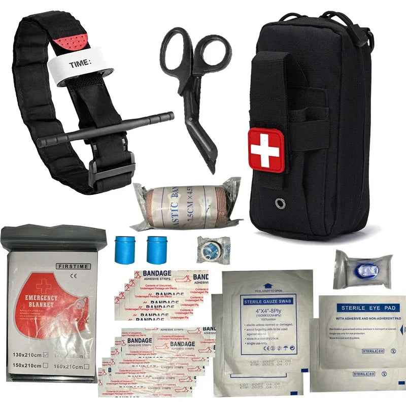 Kit de Survie Médical Militaire - Noir