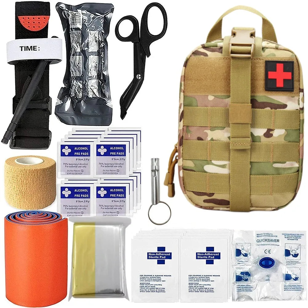 Kit de Survie Militaire Complet - Camouflage