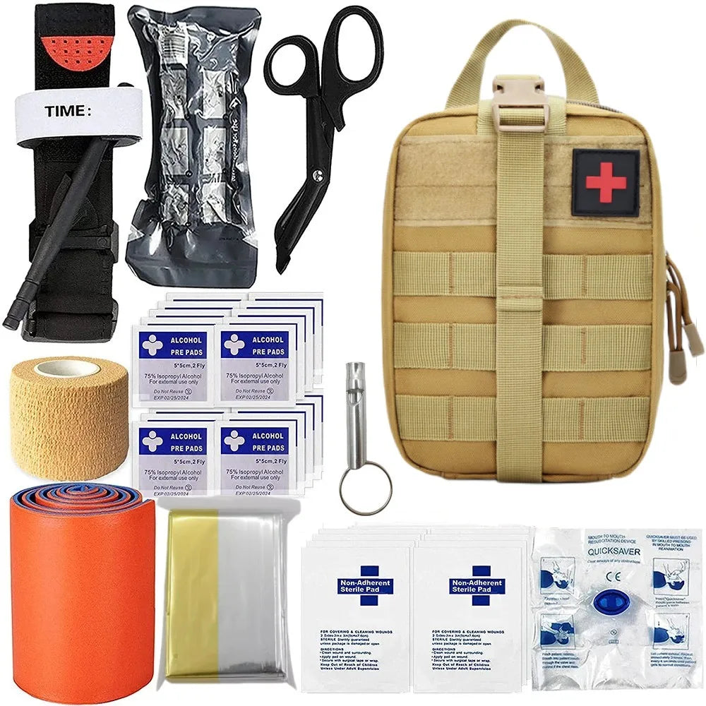 Kit de Survie Militaire Complet - Kaki