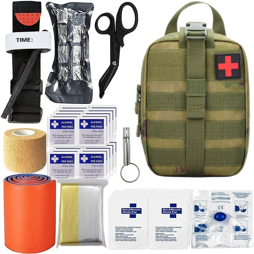 Kit de Survie Militaire Complet - Vert