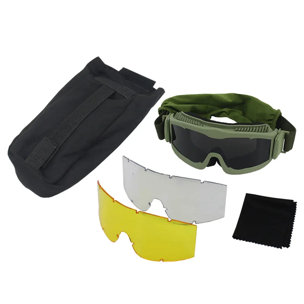 Lunette de Soleil Tactique Militaire - Vert