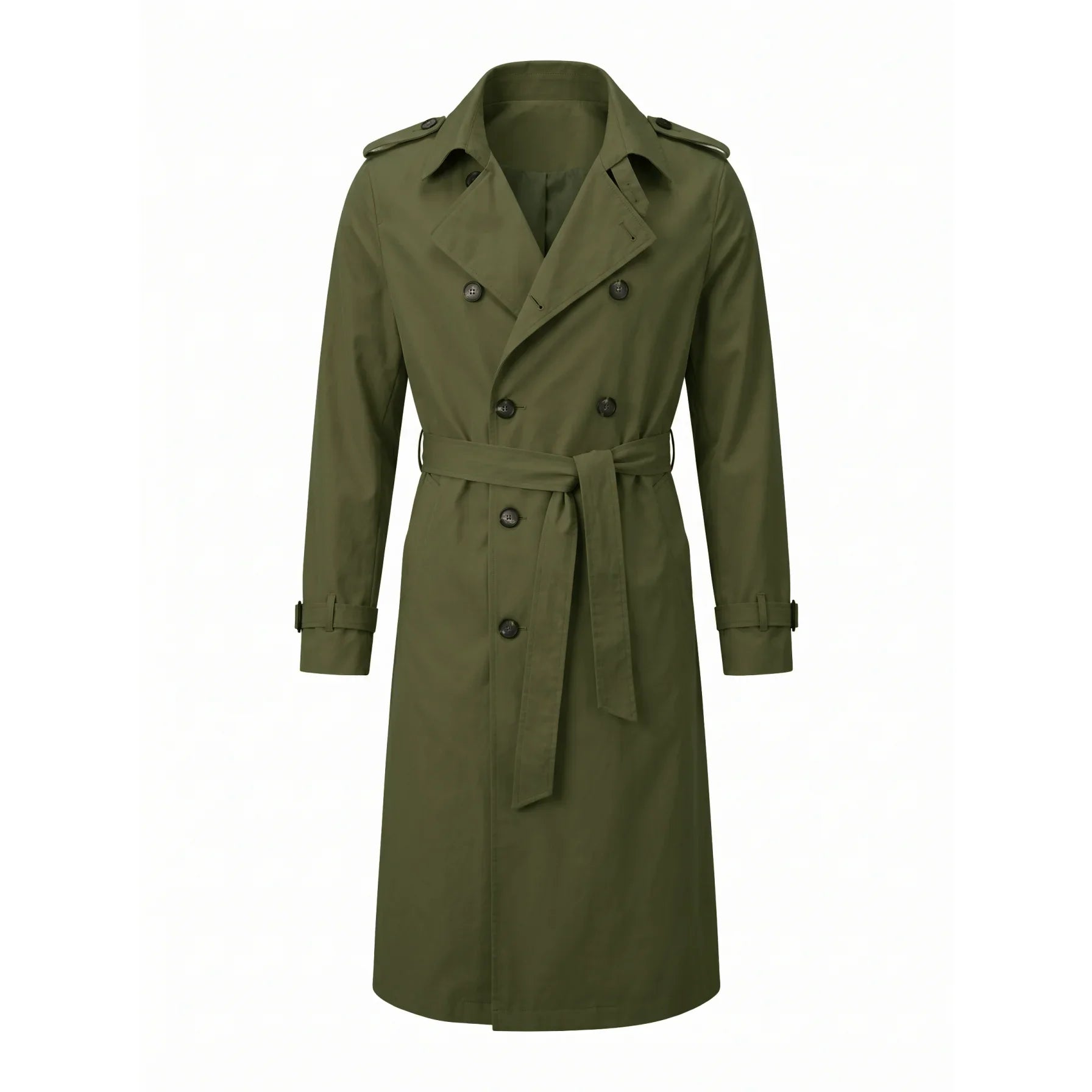 Manteau Col Militaire - Vert / S
