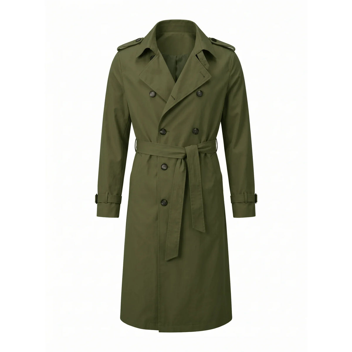 Manteau Col Militaire - Vert / S
