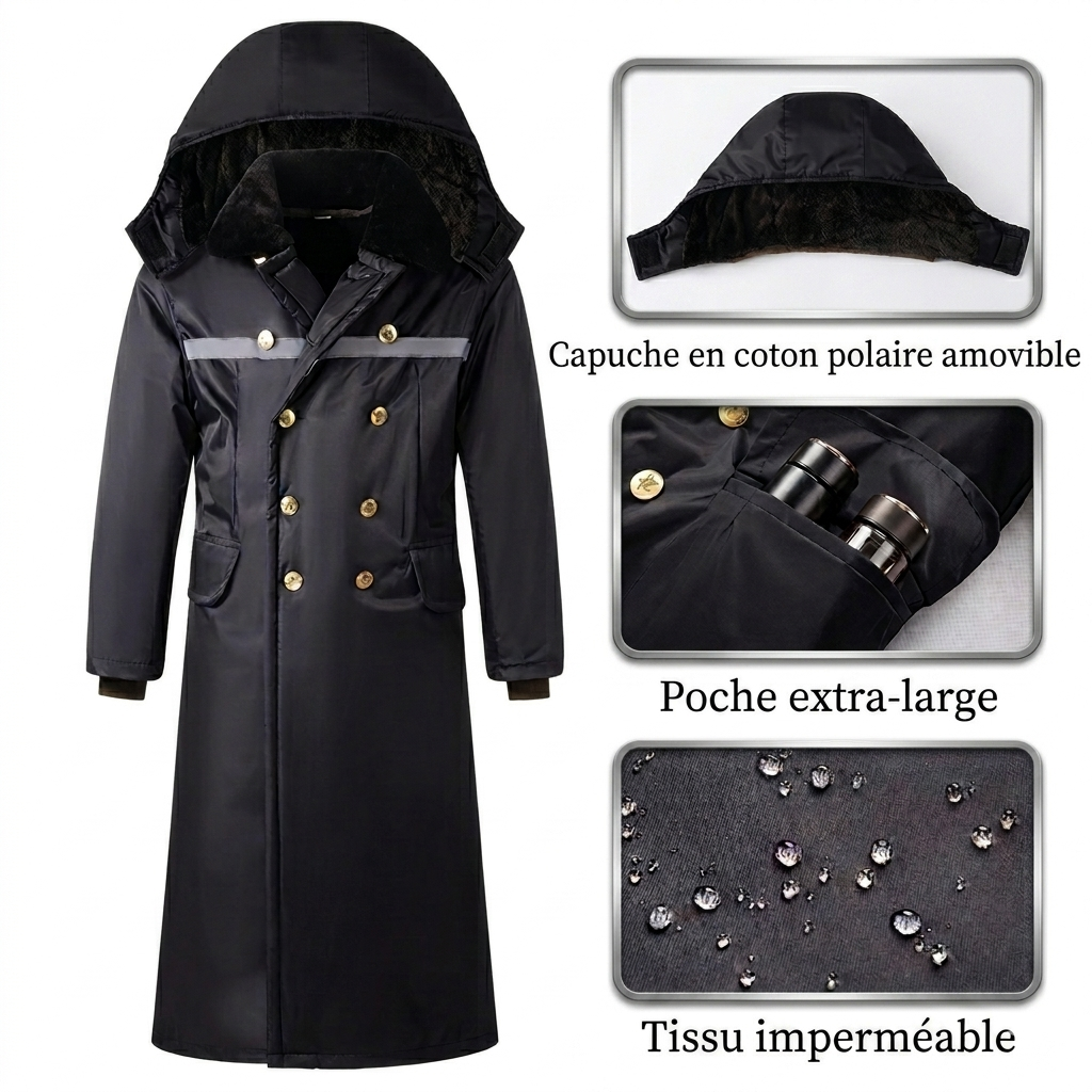 Manteau Long Militaire Homme - S / Doublure fixe
