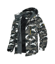 Manteau Militaire Homme Hiver - Gris camo / XS