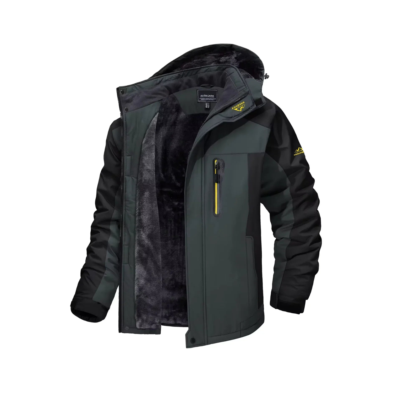 Manteau Militaire Homme Hiver - Gris foncé / XS