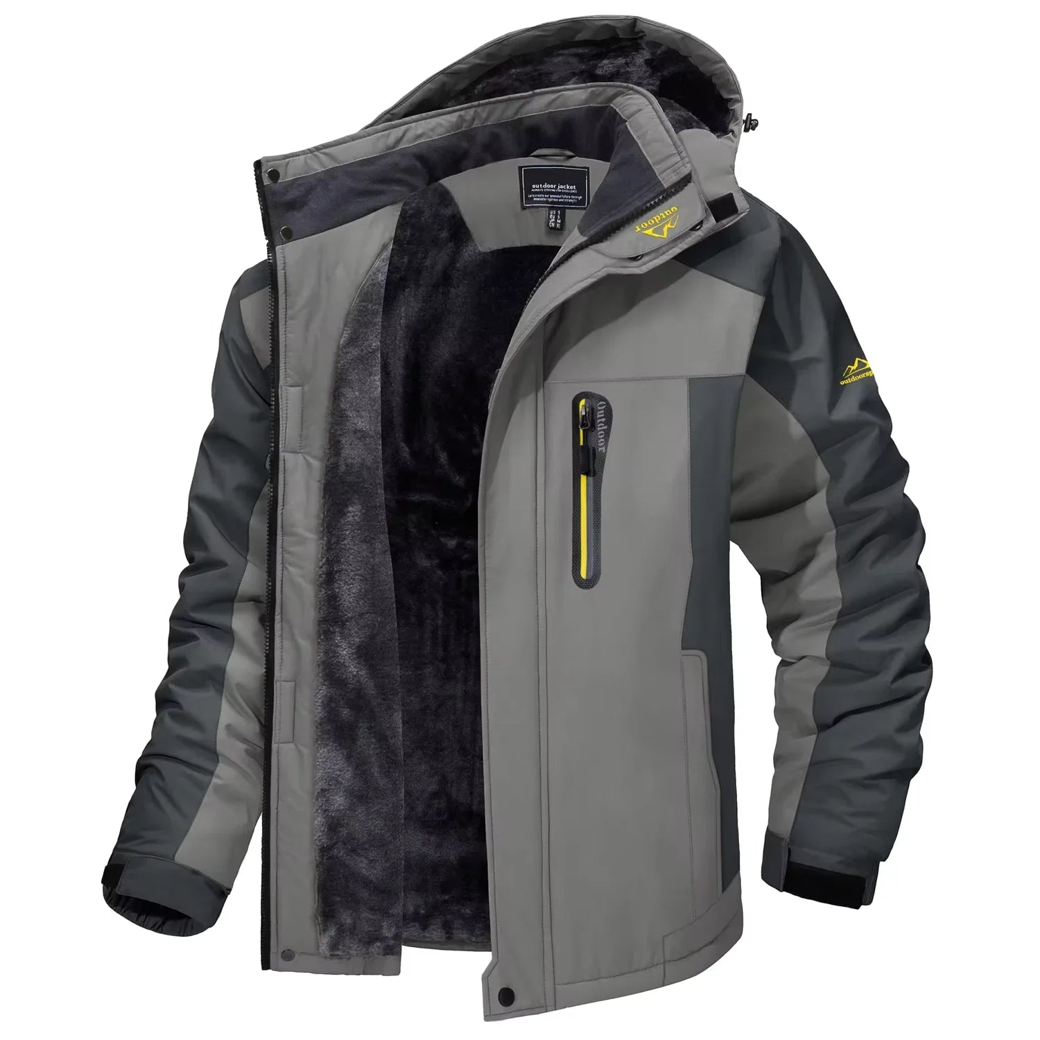 Manteau Militaire Homme Hiver - Gris / L