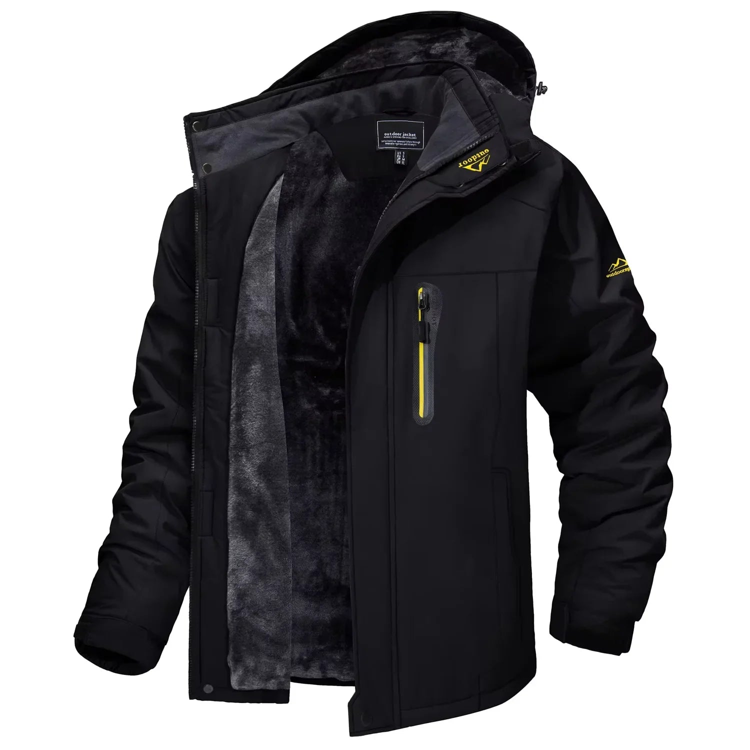 Manteau Militaire Homme Hiver - Noir / 3XL