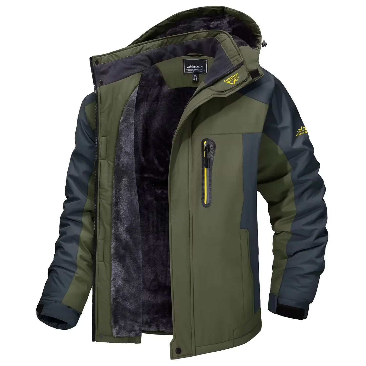 Manteau Militaire Homme Hiver - Vert / XS