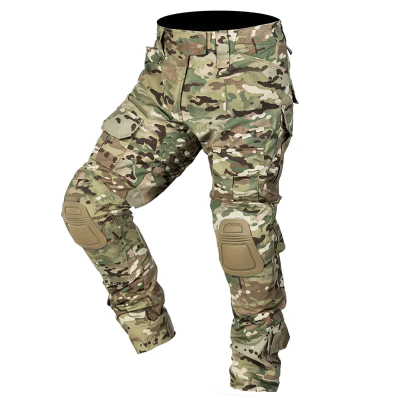 Pantalon Militaire avec Genouillère - Camouflage / S