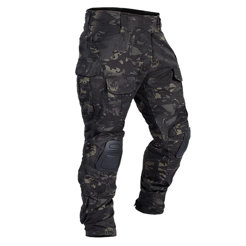 Pantalon Militaire avec Genouillère - Noir capo / S