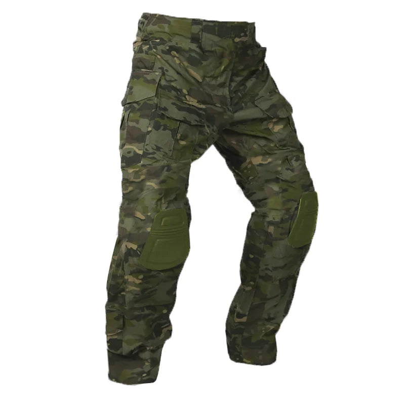 Pantalon Militaire avec Genouillère - Vert capo / S