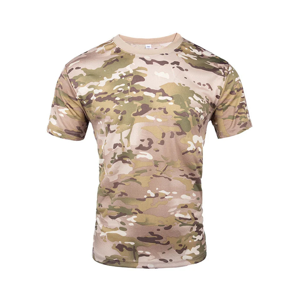 T Shirt Camouflage - Kaki camo / M